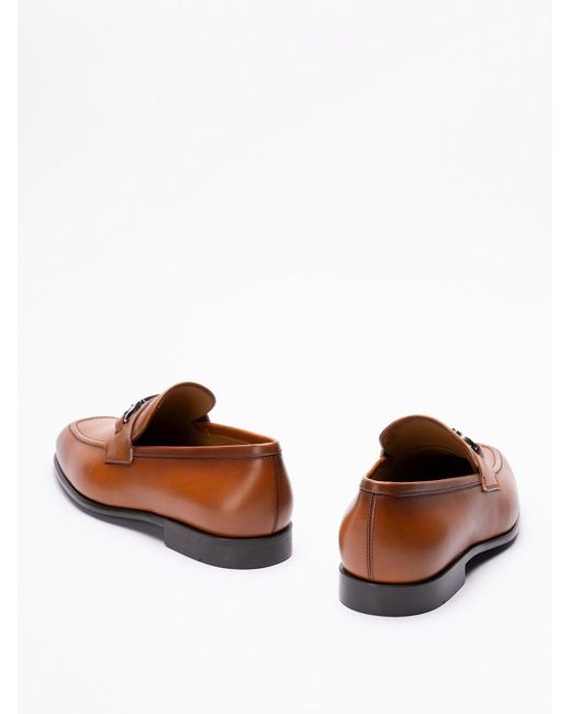 `Foster` Loafers di Ferragamo in Brown da Uomo
