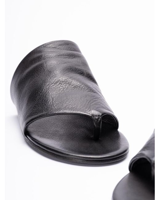 Marsèll Black `Arsella` Thong Sandals