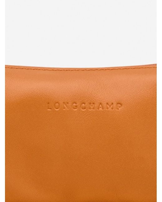 Longchamp White 'Looong' Small Shoulder Bag