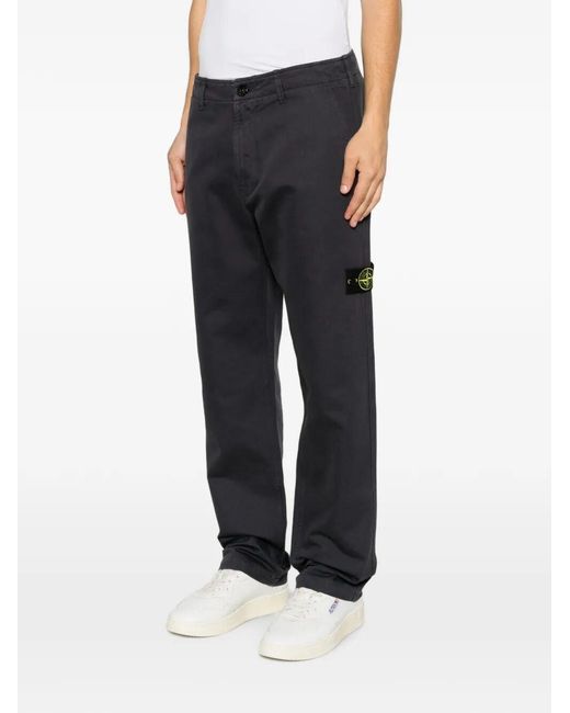 Stone Island Gray Pantalone Regular for men