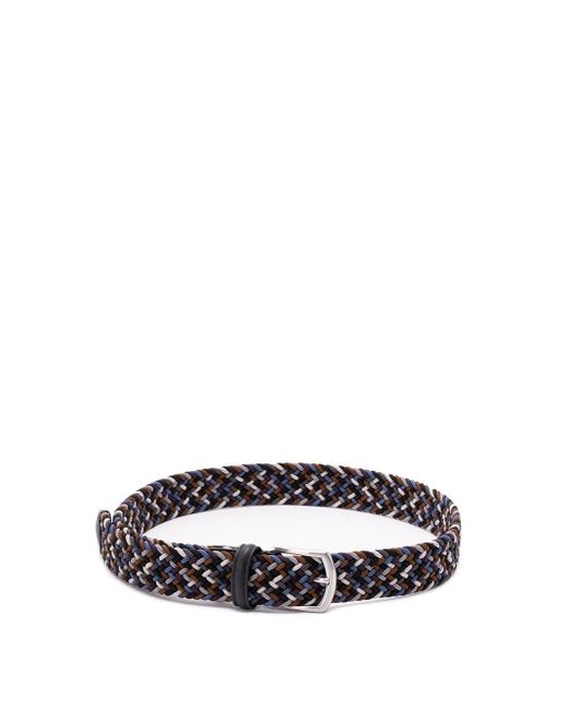 Andersons White Elastic Woven Belt for men