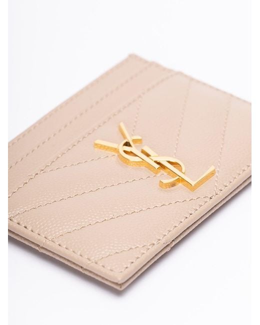 Saint Laurent Pink 'Cassandre' Card Case