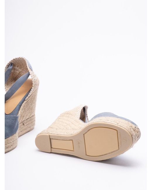 Castaner White `Carina/8Ed/002` Wedge Espadrilles