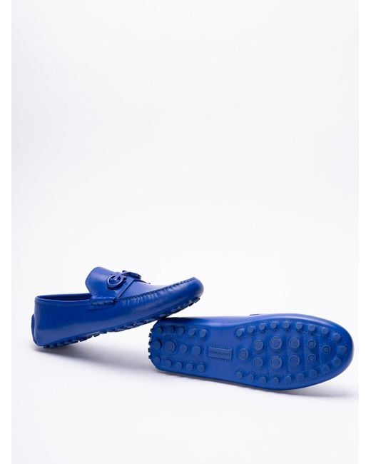 Ferragamo Blue `Grazioso` Loafers for men