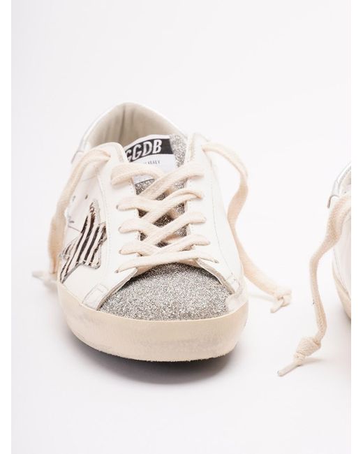 Golden Goose Deluxe Brand White 'Super-Star' Sneakers