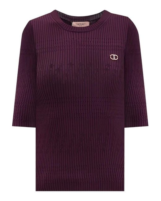 Twinset Purple Sweater