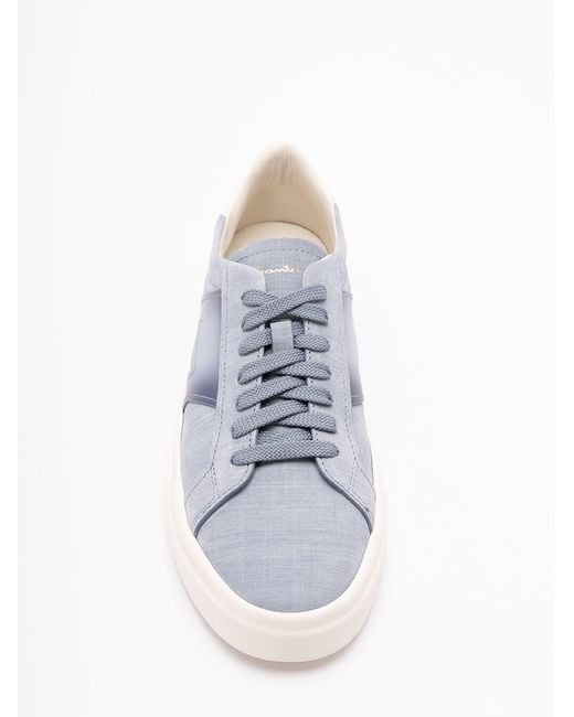 Santoni White 'Dbs Sf1' Sneakers for men