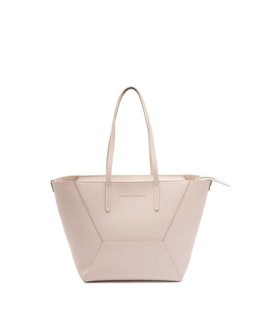 Brunello Cucinelli Natural 'Bc Duo' Handbag