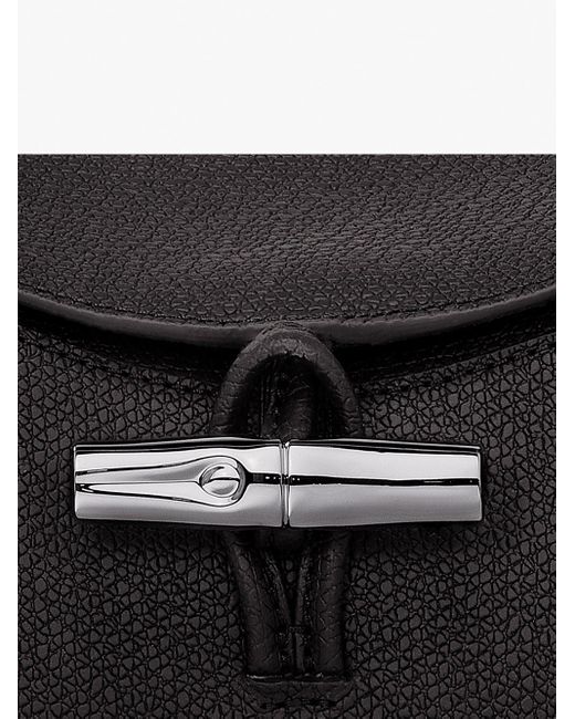 Longchamp Black `Roseau` Small Handbag