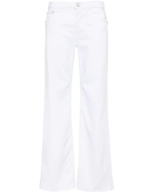Dondup White `Jacklyn Bot Gioie` 5-Pocket Jeans