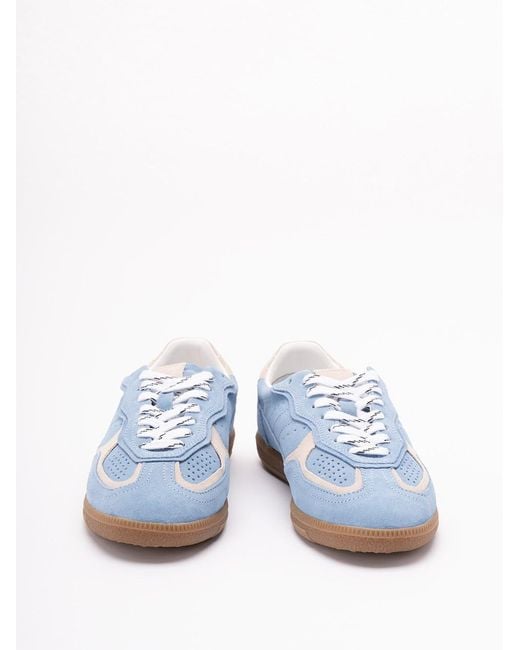 Alohas Blue Leather Sneakers