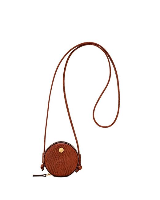 Longchamp White 'Epure Surf' Coin Purse
