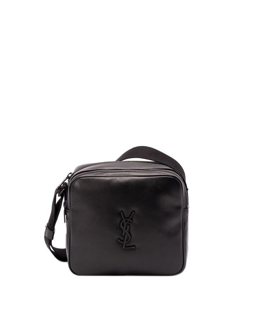 Saint Laurent Black 'Niki Cube' Crossbody Bag for men