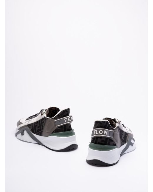 Sneakers low-top Flow di Fendi in White da Uomo