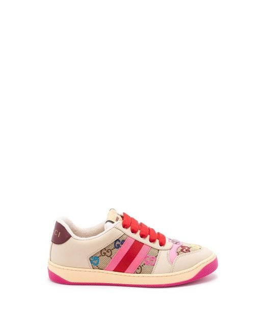 Gucci Pink Screener Gg Sneaker