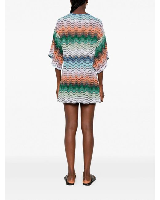 Missoni Green Short Cover Up