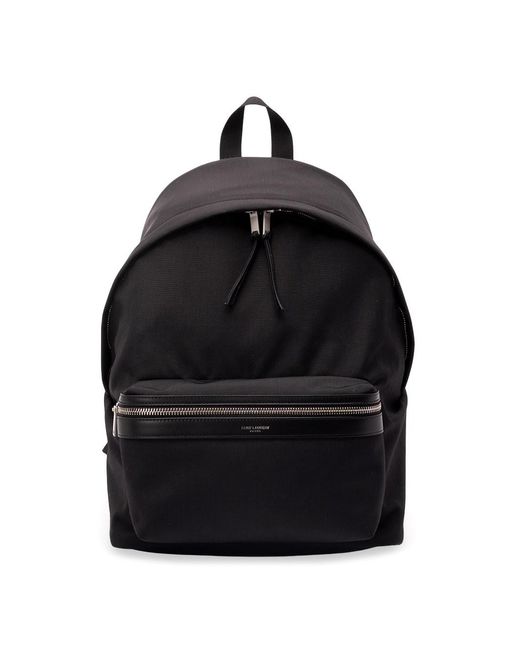 Saint Laurent Black 'City' Backpack for men