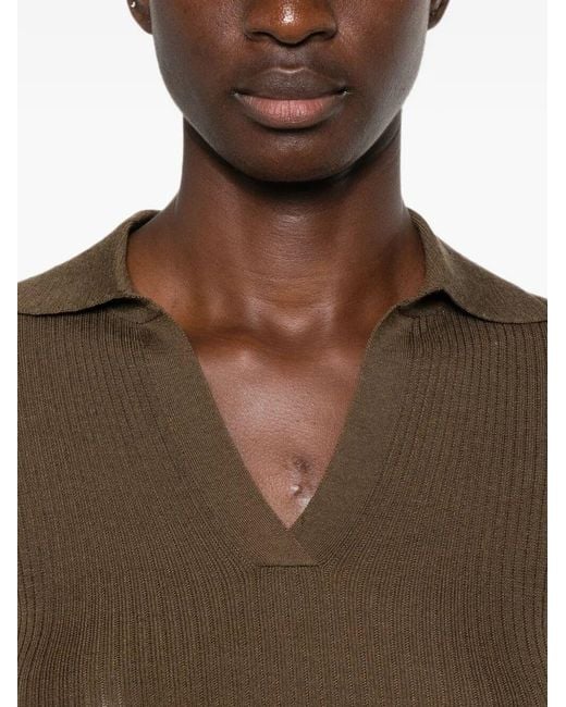 Max Mara Brown Gergo Top
