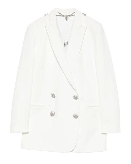 Nissa White Evening Blazer