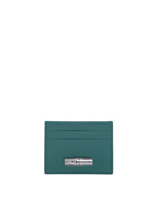 Longchamp Green 'Le Roseau' Card Holder