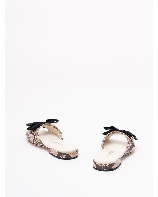 Prada White Ayers Slides
