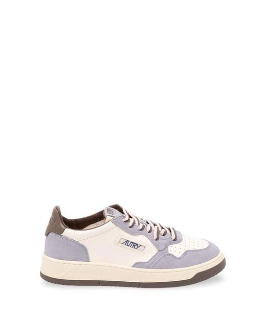 Autry White 'Medalist' Low Sneakers for men