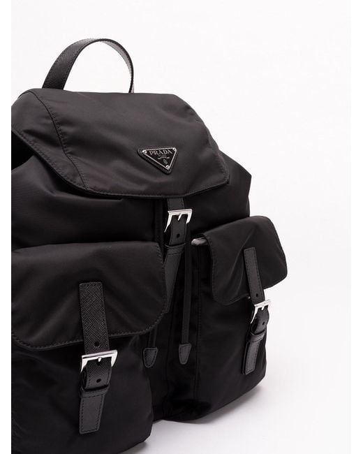 Prada Black Re-Nylon Backpack for men