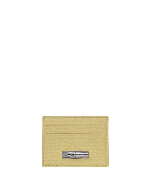 Longchamp Natural 'Le Roseau' Card Holder