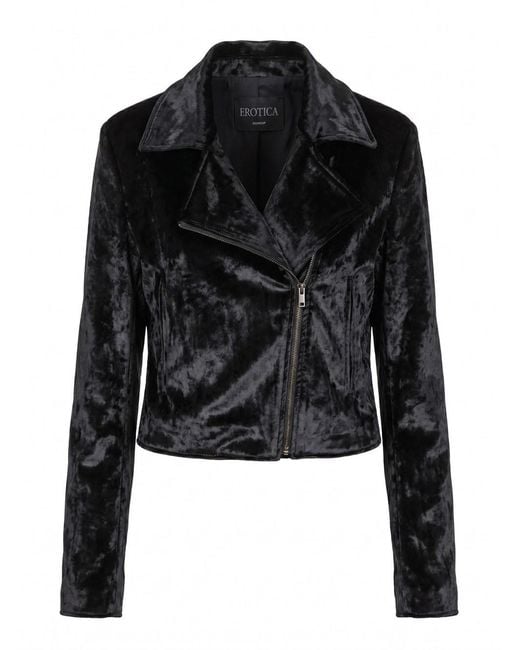 Dondup Black Velvet Biker