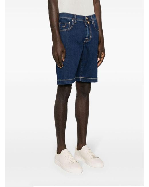 Shorts denim skinny di Jacob Cohen in Blue da Uomo
