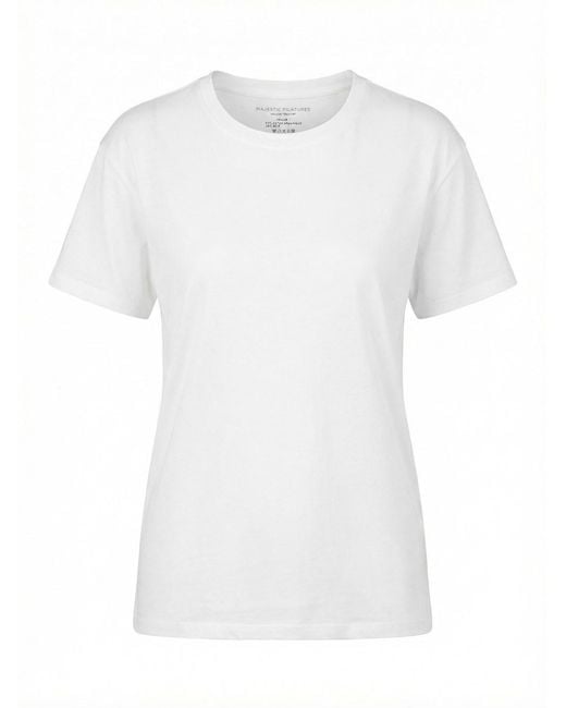 Majestic Filatures White Short Sleeve T-Shirt