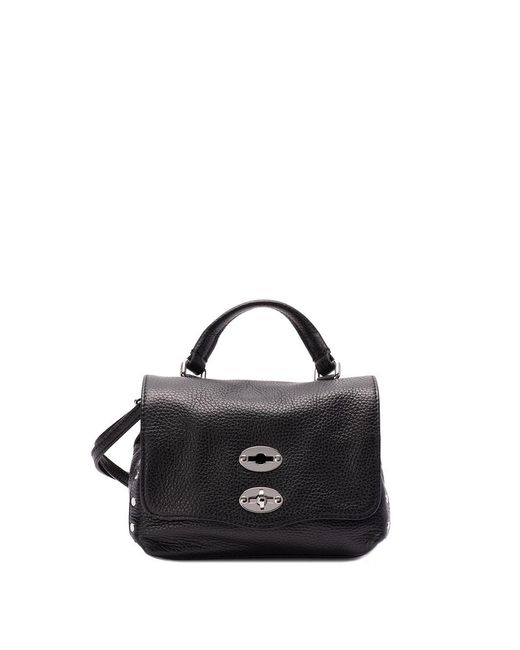 Zanellato Black Baby 'Postina Daily' Handbag