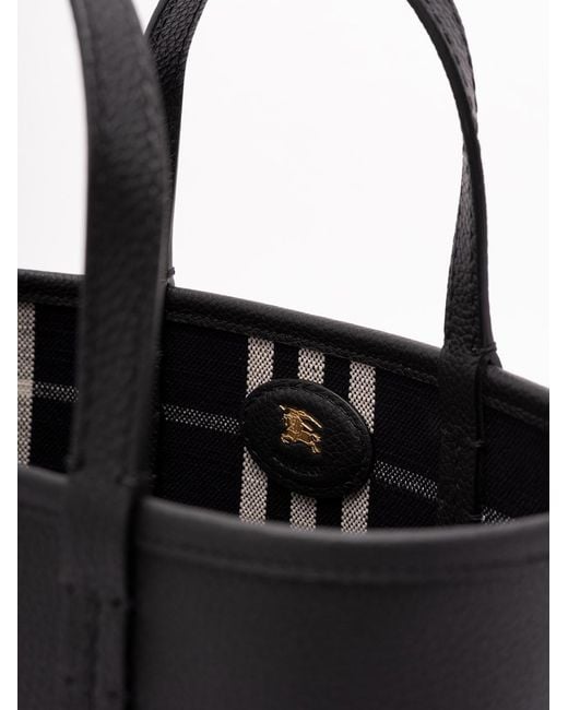 Burberry Black 'C&L' Mini Reversible Tote
