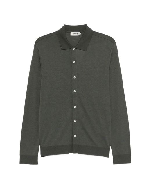 Altea Green 'Julius' Long Sleeve Shirt for men