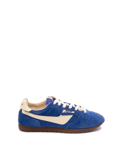 Autry Blue 'Windspin' Low-Top Sneakers for men