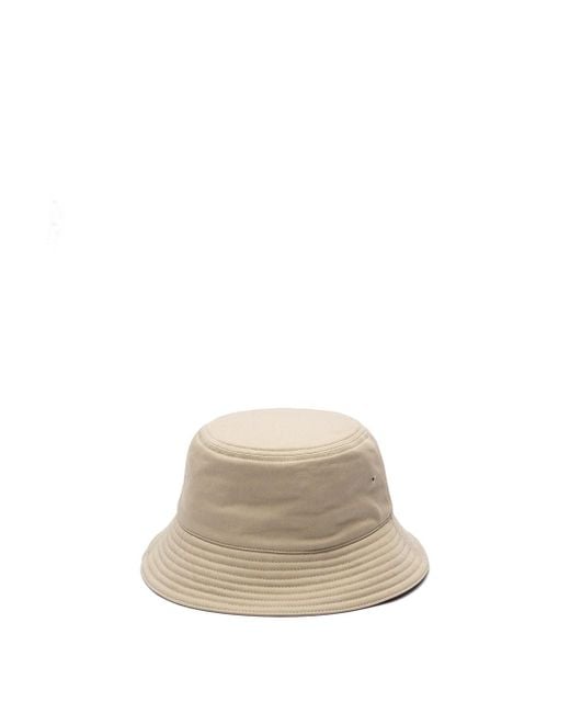 Burberry White `Ekd Sketch` Bucket Hat
