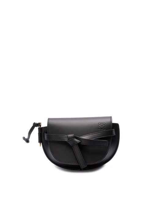 Loewe Mini `gate Dual` Shoulder Bag in Black Lyst
