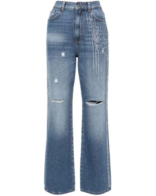 Twin Set Blue `Actitude` Seasonal Fit Jeans