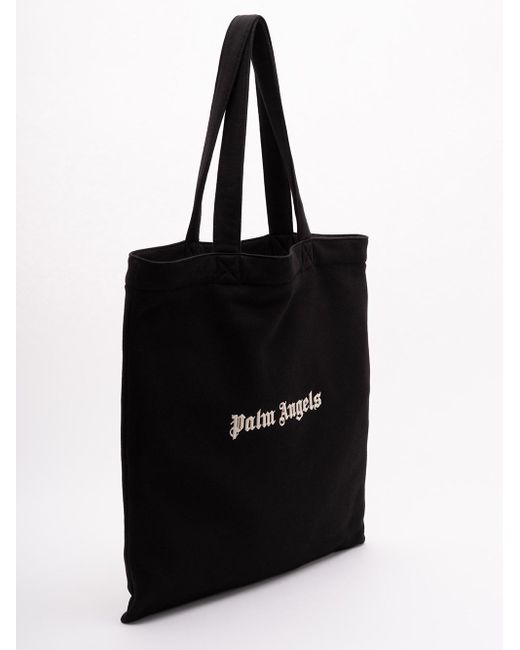 Palm Angels Black 'Classic Logo' Tote Bag for men