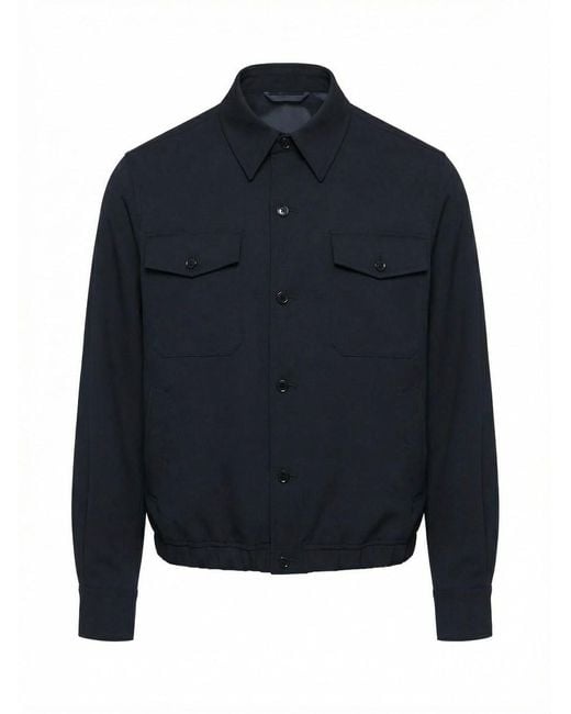 Lardini Blue Shirt Jacket for men