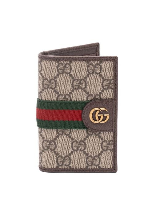Gucci Gray 'Ophidia' Long Card Case for men