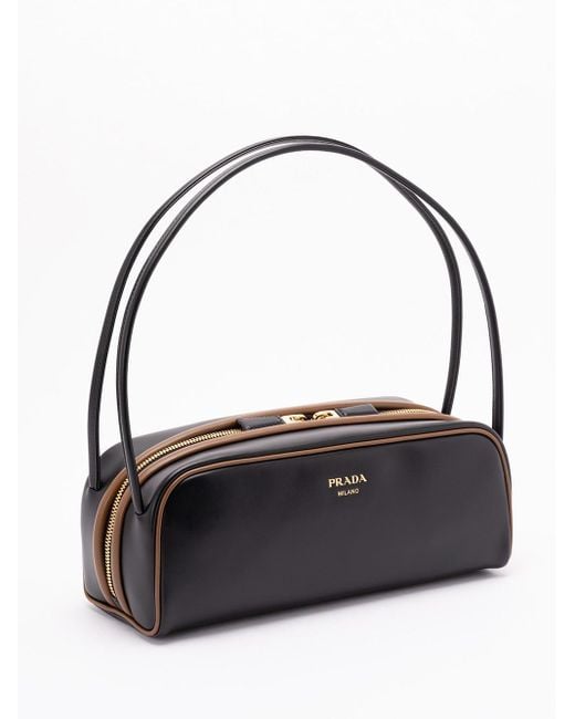 Prada Black Bicolor Handbag