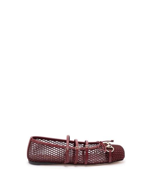 Ballerina Donna Con Morsetto, Taglia di Gucci in Red