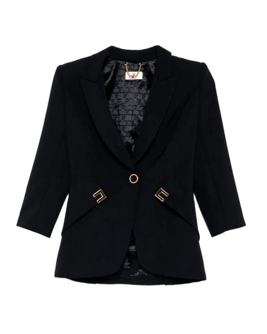 Elisabetta Franchi Black Jacket