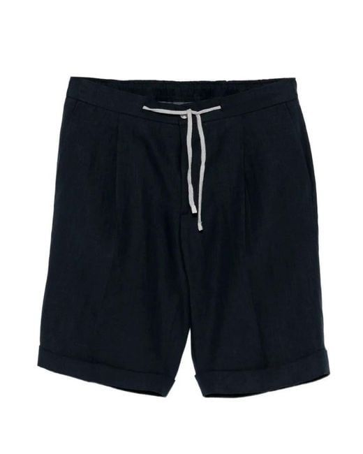Barba Napoli Blue Chino Bermuda for men