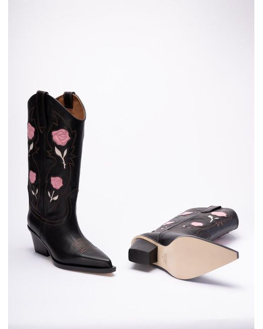 Paris Texas Black `Rosalia` Boots