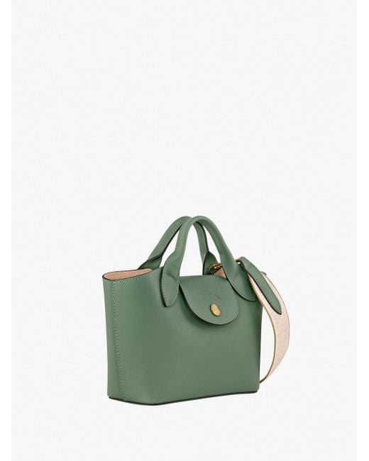 Longchamp Green 'Epure Timeless' Extra Small Tote Bag