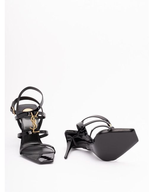 Saint Laurent White 'Cassandra' Sandals