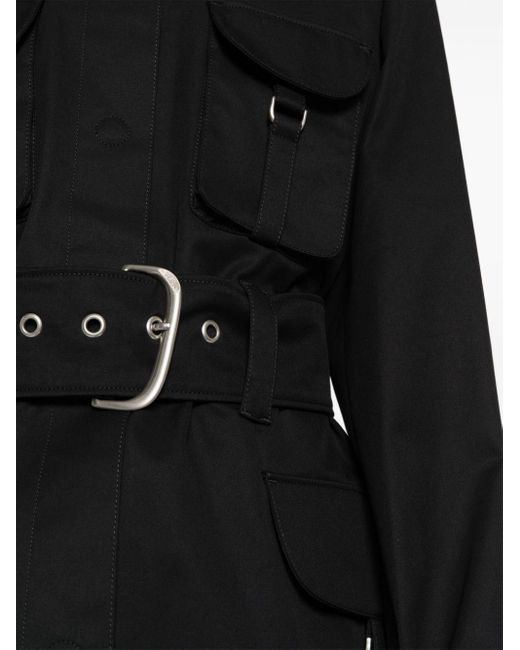 Off-White c/o Virgil Abloh Black Belted Cotton Jacket