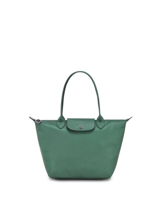 Longchamp Green `Le Pliage Xtra` Medium Tote Bag